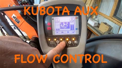 25 Cu. . Kubota mini excavator thumb control